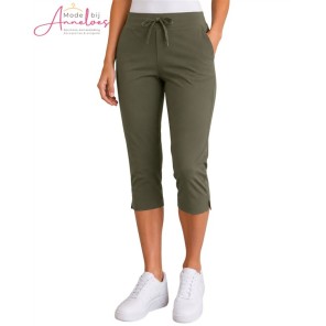 Z Enjoy Broek capri travel - Army groen 870715